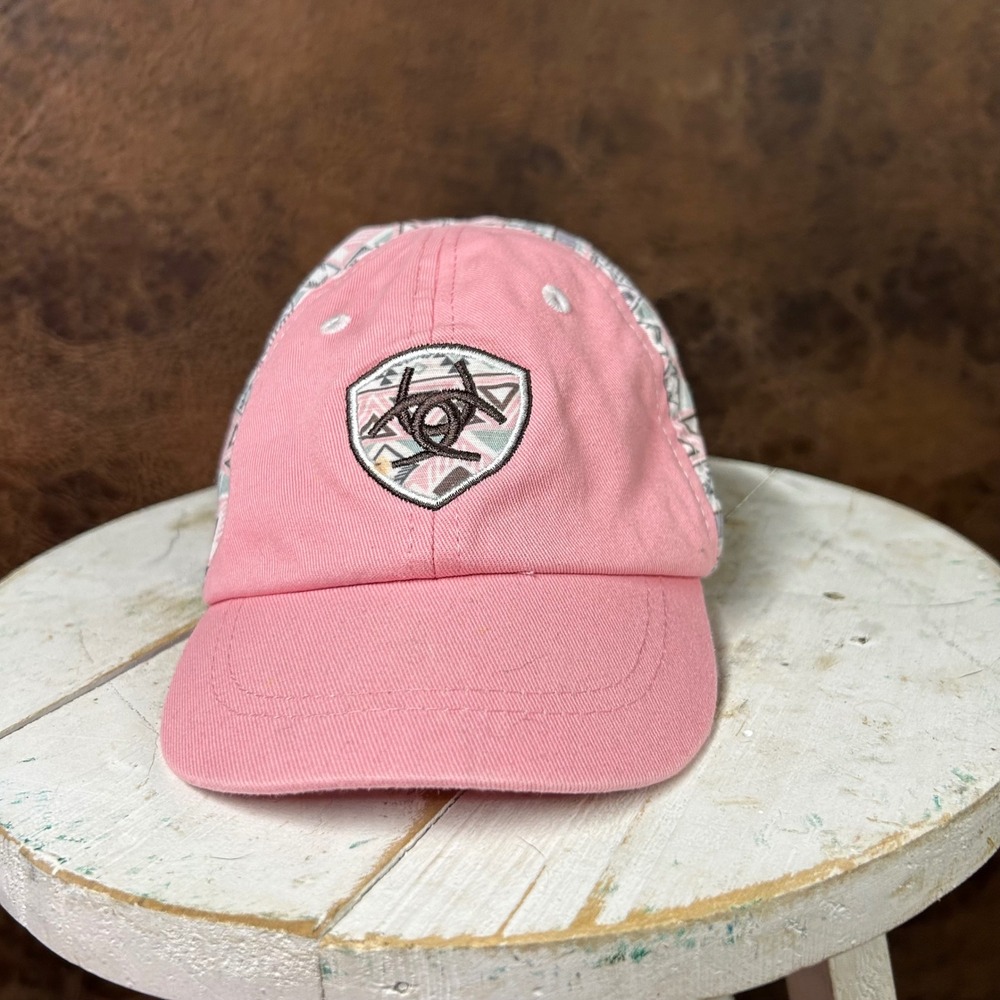 NWOT Ariat infant pink‎ aztec baseball hat